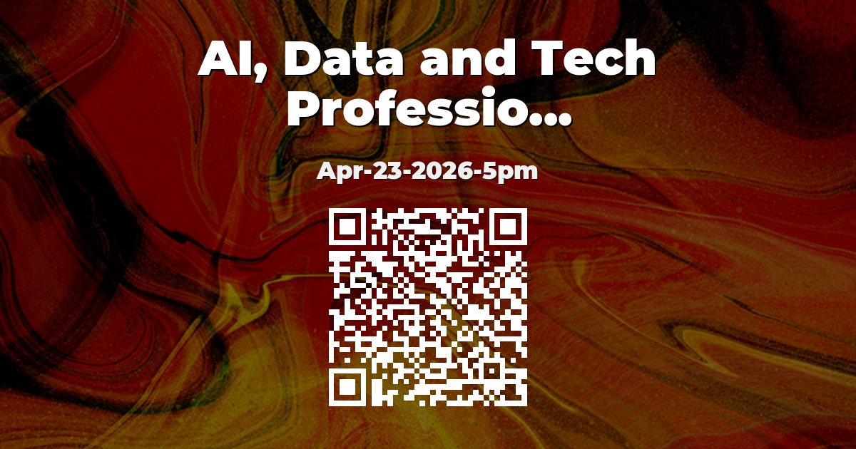AI, Data and Tech Professional Networking - Saint John, NB - Apr 23 ...