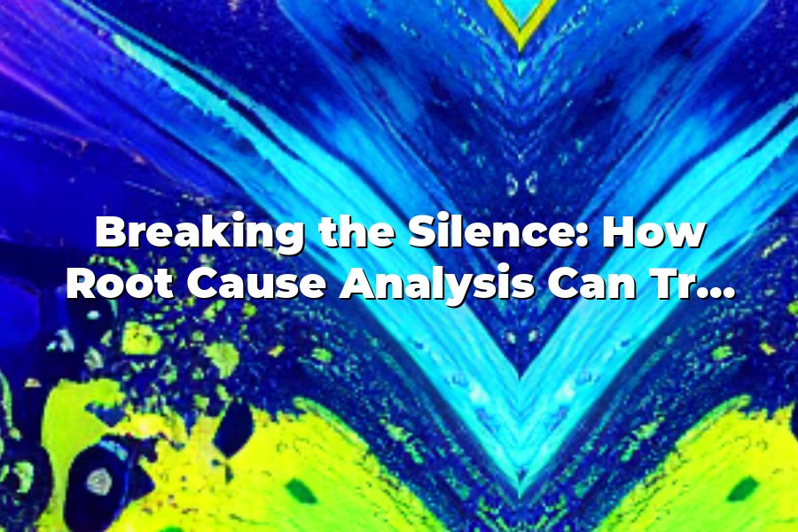 Breaking the Silence: How Root Cause Analysis Can Transform Your ...