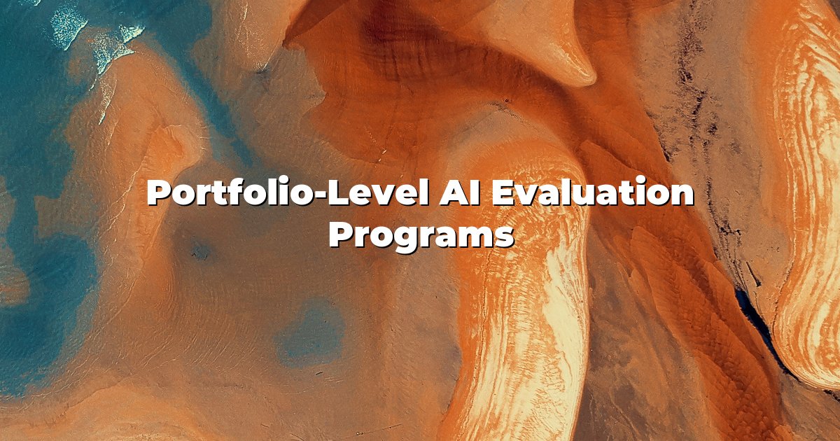 Portfolio-Level AI Evaluation Programs