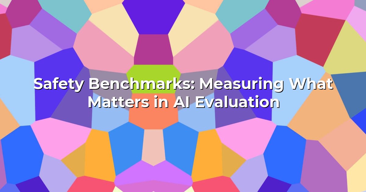 Safety Benchmarks: Measuring What Matters in AI Evaluation