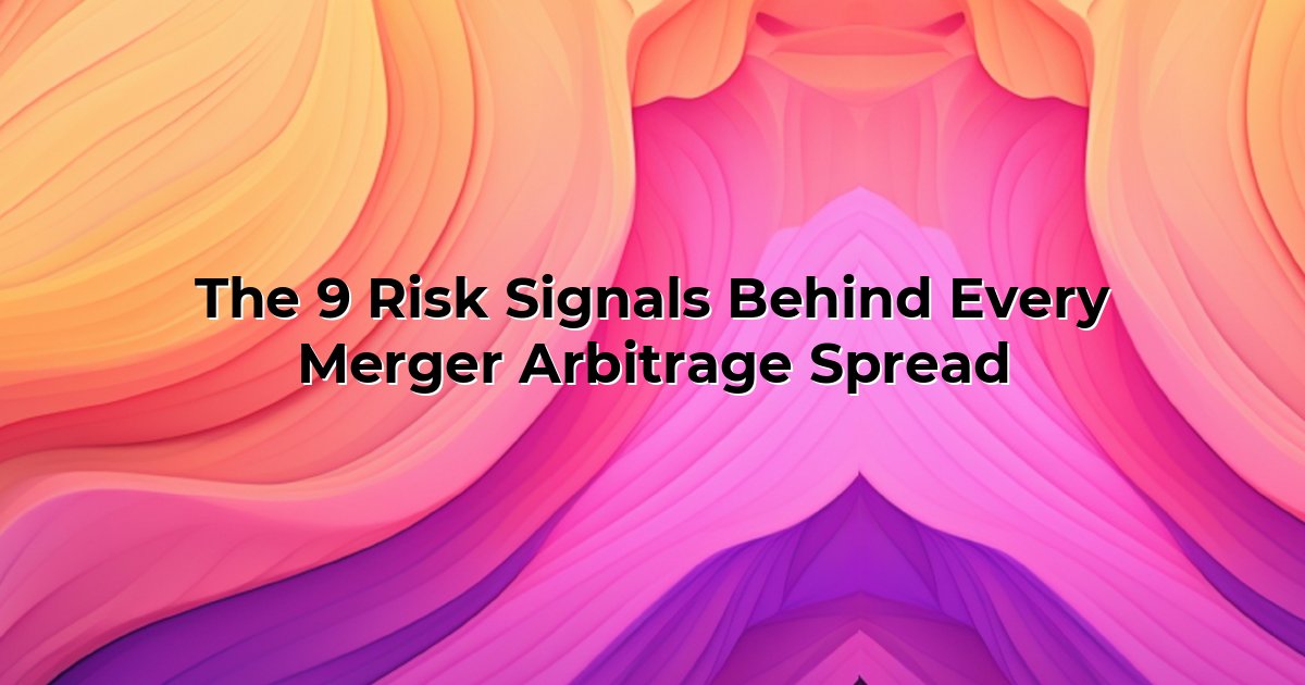 The 9 Risk Signals Behind Every Merger Arbitrage Spread cover