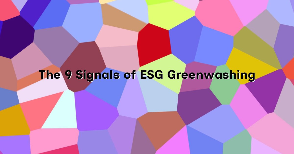 The 9 Signals of ESG Greenwashing cover