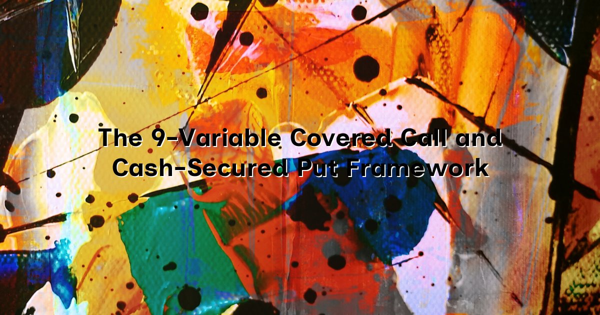 The 9-Variable Covered Call and Cash-Secured Put Framework cover