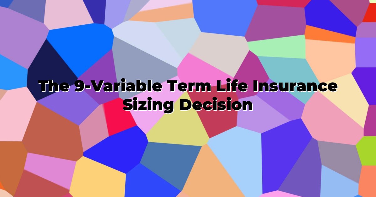 The 9-Variable Term Life Insurance Sizing Decision cover
