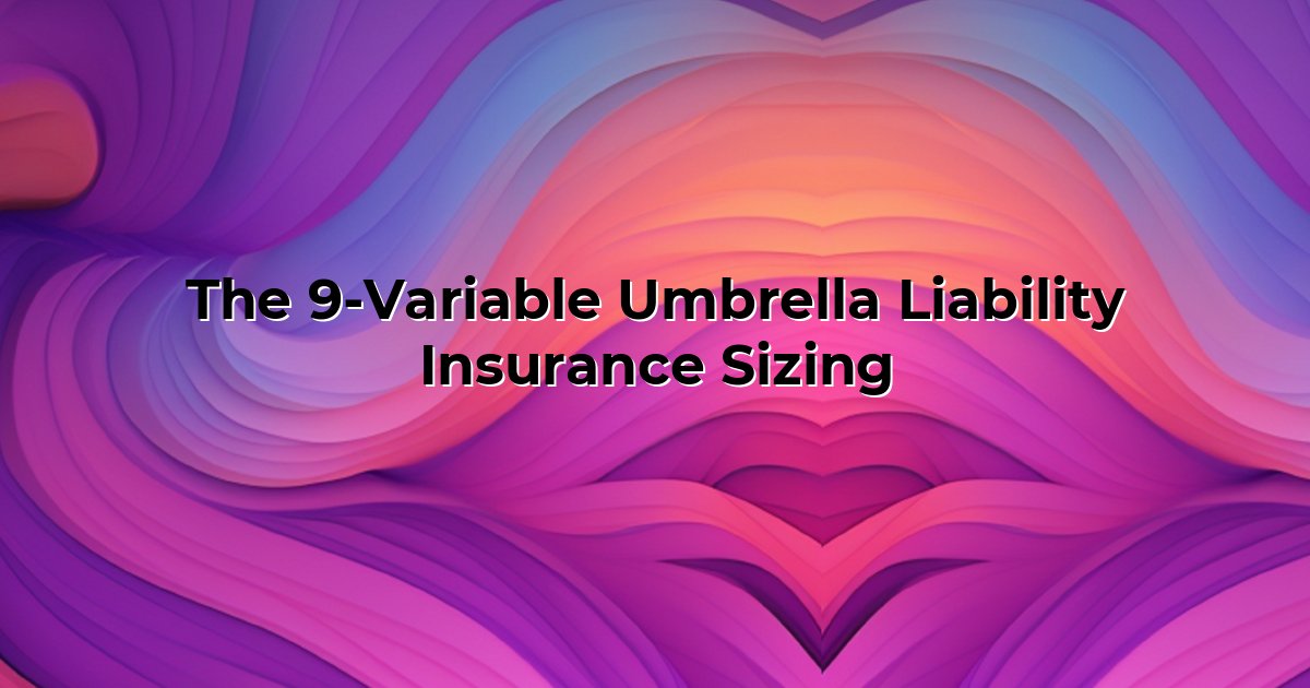 The 9-Variable Umbrella Liability Insurance Sizing cover